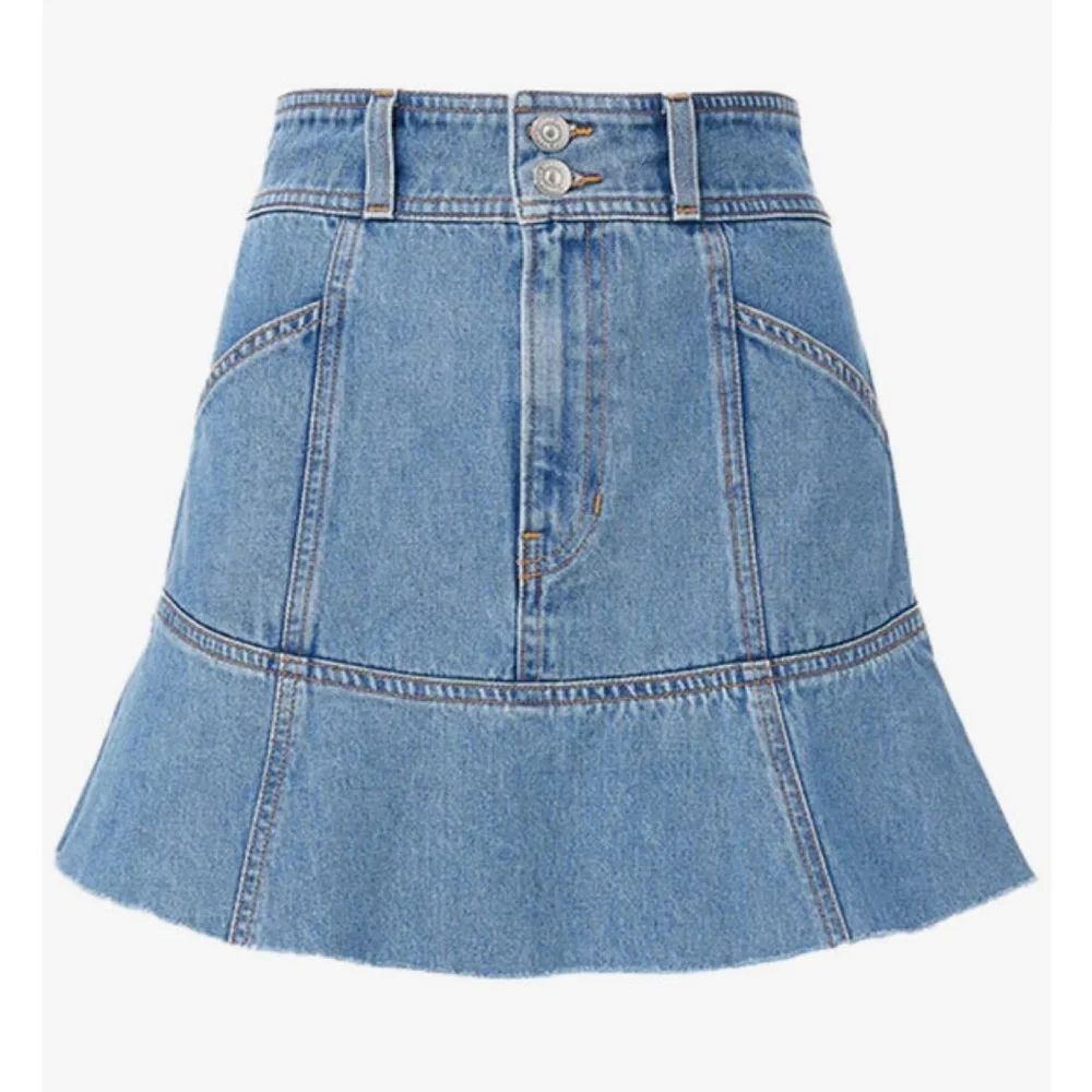 Veronica Beard Lavelle Ruffle Skirt in Durango size 14